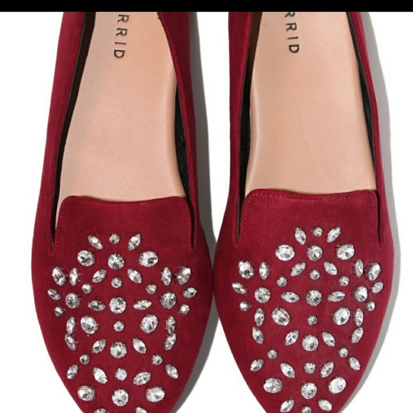 torrid Shoes - Torrid size 9.5 Wide Rinestone Flats